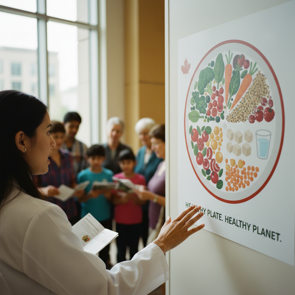 canadian food guide plate illustration